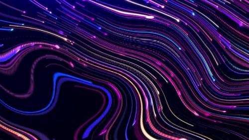 Videohive - Wavy Multicolor Lines 4K - 32613457 - 32613457