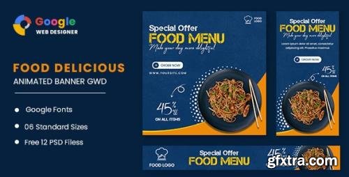 CodeCanyon - Food Menu Animated Banner GWD v1.0 - 32652503