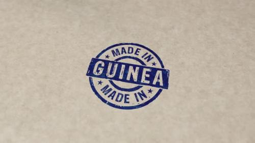 Videohive - Made in Guinea stamp and stamping - 32635119 - 32635119