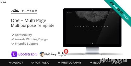 ThemeForest - Rhythm v3.1 - Multipurpose One/Multi Page Template - 10140354