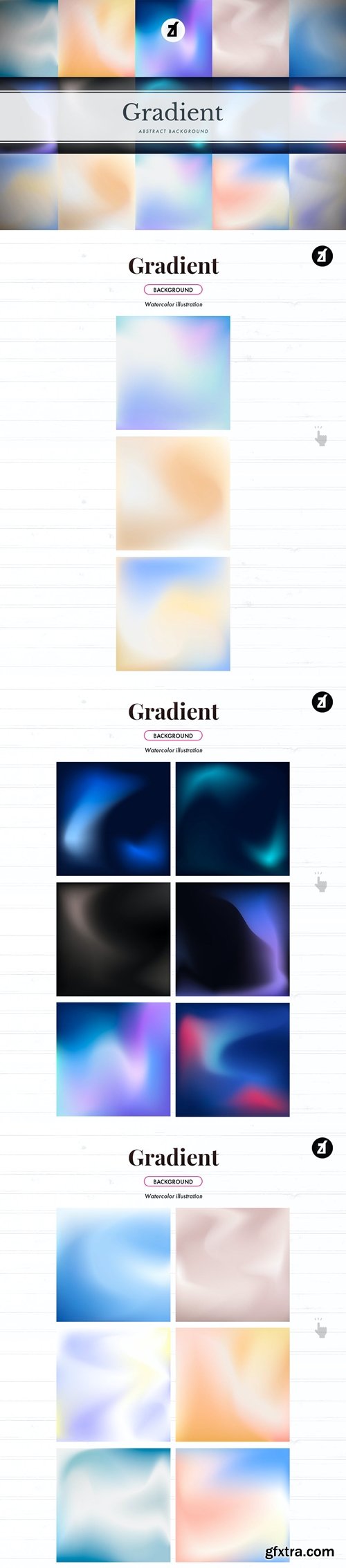 15 Gradient abstract background