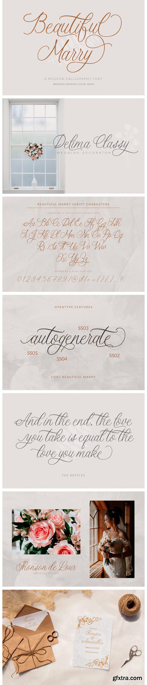 Beautiful Marry Font