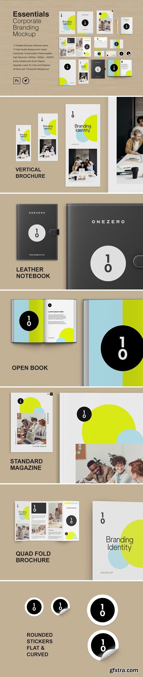 Essentials - Corporate Stationery Branding Mockup