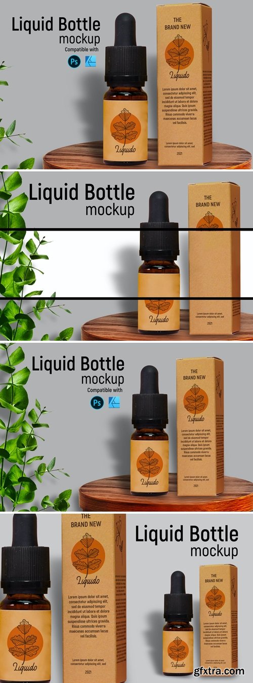 Liquid Bottle Mockup