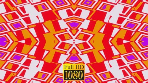 Videohive - Orange Red Vj Kaleidoscope HD - 32668928 - 32668928