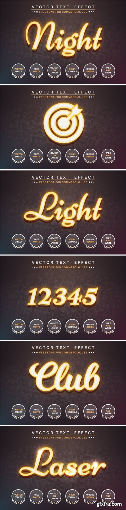 Yellow laser - editable text effect, font style