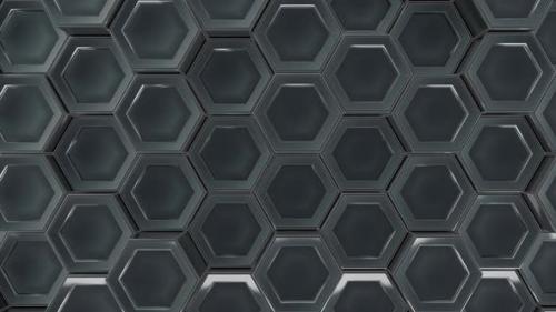 Videohive - Metall Hexagons Background - 32677703 - 32677703