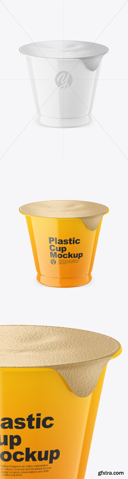 Glossy Plastic Cup Mockup 80852