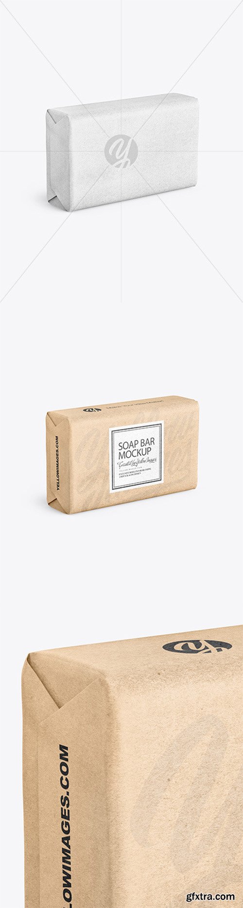 Kraft Paper Soap Bar Package Mockup 80773