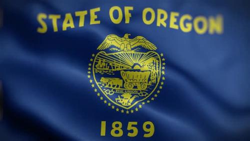 Videohive - Oregon State Flag Front - 32677835 - 32677835