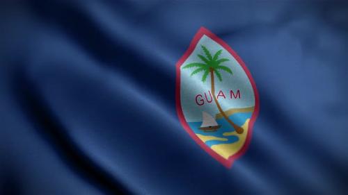 Videohive - Guam Flag Angle - 32677848 - 32677848