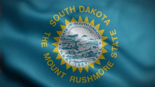 Videohive - South Dakota State Flag Front - 32678185 - 32678185