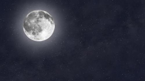 Videohive - 4k Glow Full Moon - 32687855 - 32687855