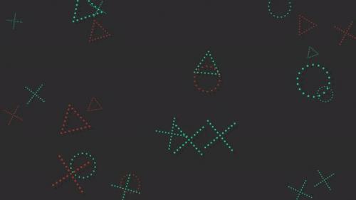 Videohive - Abstract geometric shapes and dots - 32698684 - 32698684