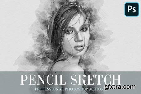 CreativeMarket - Pencil Sketch Photoshop Action 4870378 » GFxtra