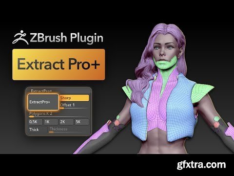 Extract Pro Plus Plugin for Zbrush
