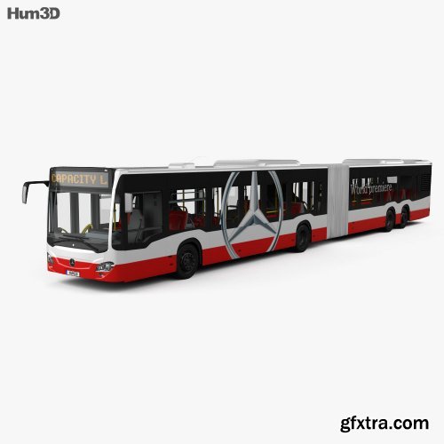 Mercedes-Benz CapaCity L 4-door Bus with HQ interior 2014 3D model