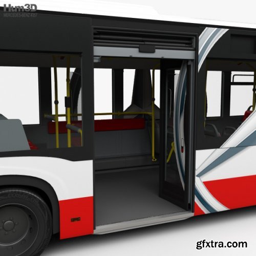 Mercedes-Benz CapaCity L 4-door Bus with HQ interior 2014 3D model