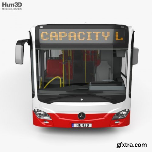 Mercedes-Benz CapaCity L 4-door Bus with HQ interior 2014 3D model