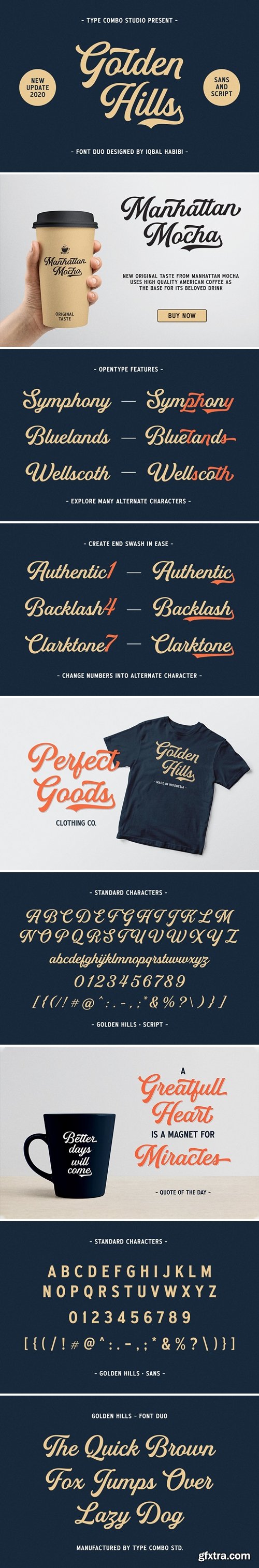 CreativeMarket - Golden Hills - Font Duo 4005026