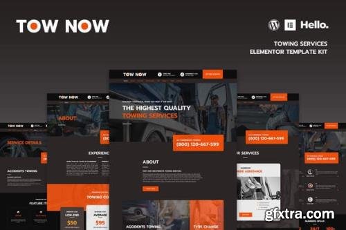 ThemeForest - Tow Now v1.0.0 - Towing Services Elementor Template Kit - 32685808