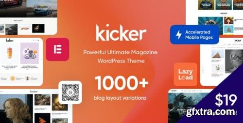 ThemeForest - Kicker v1.2.0 - Multipurpose Blog Magazine WordPress Theme - 29362844 - NULLED