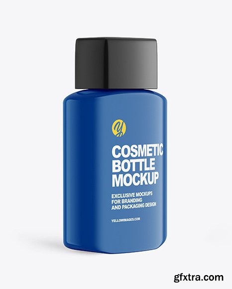 Glossy Cosmetic Bottle Mockup 84878