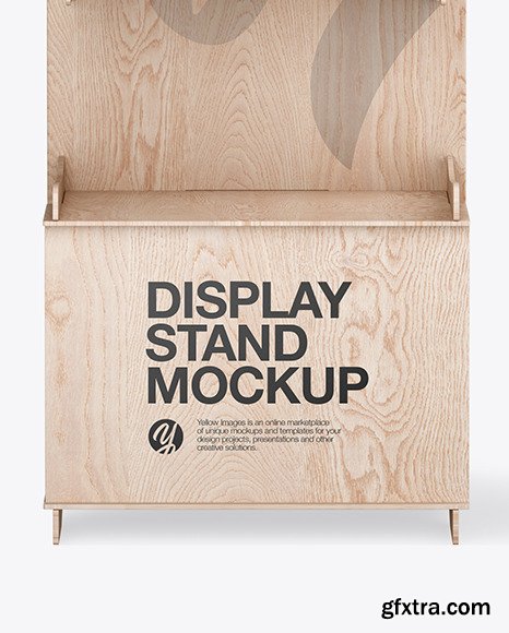 Wooden Display Stand Mockup 84877