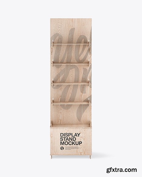 Wooden Display Stand Mockup 84877