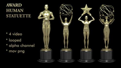 Videohive - Award Human Statuette - 28914040 - 28914040