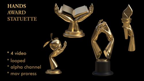 Videohive - Hands Award Statuette - 29214965 - 29214965