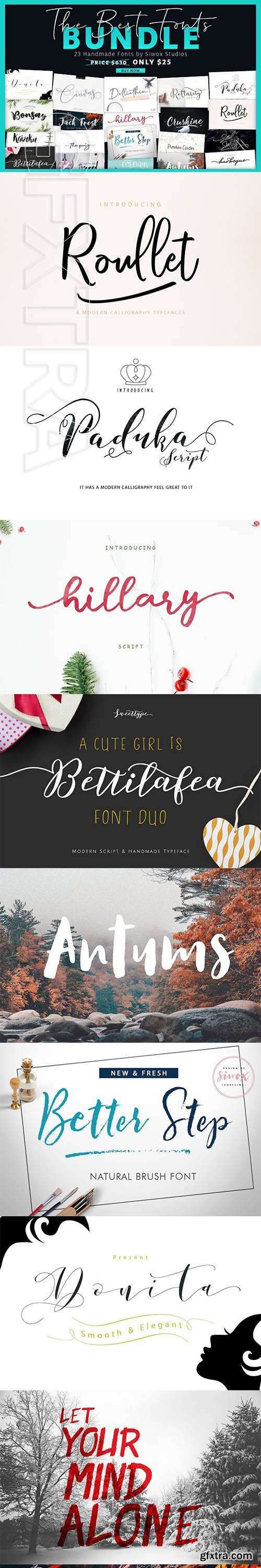 CreativeMarket - The Best Fonts Bundle 3061125