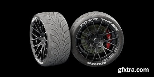 HQ Alloy Wheel 3D Model