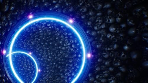 Videohive - Skull VJ Tunnel Loop 4K - 32695522 - 32695522