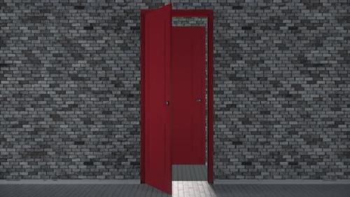 Videohive - Endlessly Opening Red Doors - 32695560 - 32695560