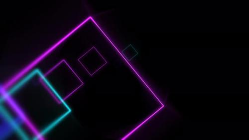 Videohive - Colorful neon squares, abstract background - 32698697 - 32698697