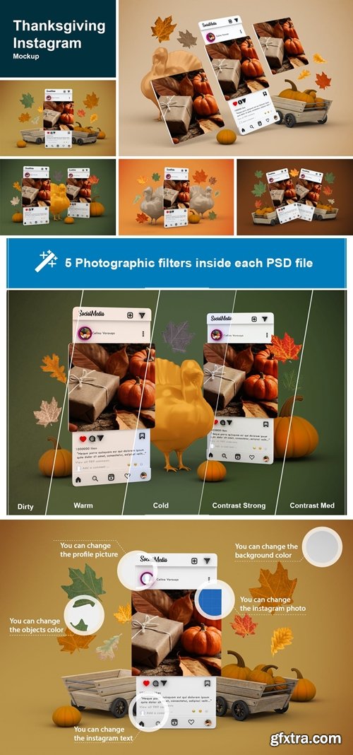 Thanksgiving Instagram Mockup