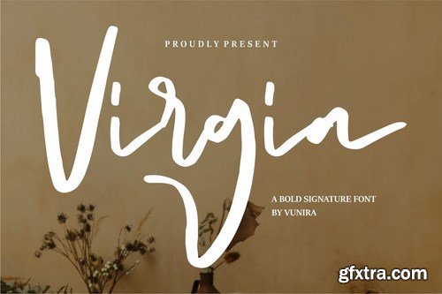 Virgia A Bold Signature Font