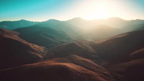 Videohive - Hills with Rocks at Sunset - 32700103 - 32700103