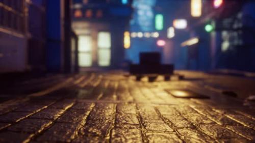 Videohive - Bokeh Lights on Night Street in Asia - 32700755 - 32700755