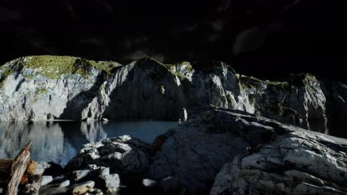 Videohive - Fjord with Dark Storm Clouds - 32700866 - 32700866