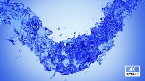 Videohive - Twisted Blue Water Splash V4 - 32701464 - 32701464