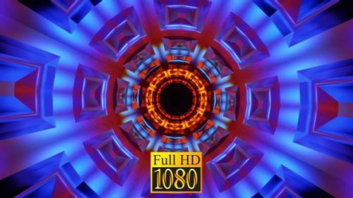 Videohive - Tunnel Neon Flicker Vj Loop HD - 32706977 - 32706977