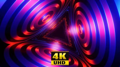 Videohive - Tunnel Disco Triangle Vj Loop 4K - 32706980 - 32706980