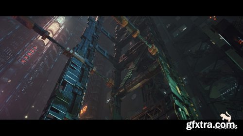 Cyberpunk Environment Megapack (Modular / with Interiors )