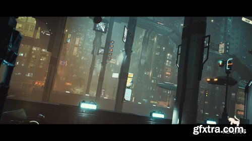 Cyberpunk Environment Megapack (Modular / with Interiors )