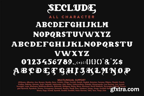 Seclude - Blackletter Font