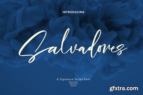 Salvadores Signature Script Font