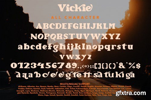 Vickie - Modern Retro Font