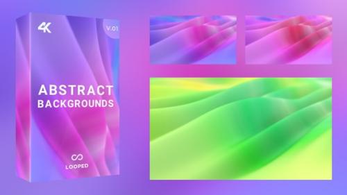 Videohive - Colorful Smooth Flowing Shape Backgrounds Pack - 29996694 - 29996694